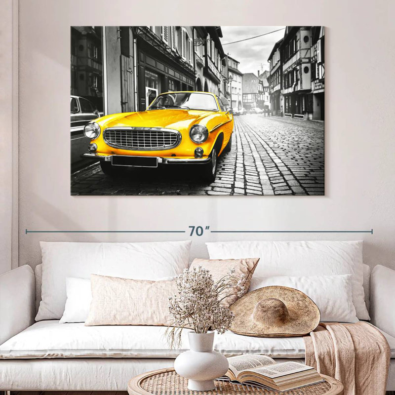 Mehar Pop Retro Car, 34" H x 51" W
