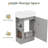   Sangre 18.6" Modern Single Bathroom Vanity Set, Reversible Bathroom Storage Cabinet for Small Space  ﻿-1416793196