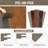 54 Pcs Peel and Stick Vinyl Plank Flooring 81 Sq Ft Wood Grain Self Adhesive Waterproof Removable Easy DIY for Kitchen Bathroom-119358532