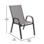 Aundreia 7-Piece Stackable Patio Dining Set with Glass Top Table-980595070