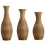 Eibhinn 3 Piece Set Retro Handmade Rattan Floor Vase, Tall Large Flower Vase, Multicolor Finish-1694450605