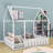 Cahaba Wood Bed,House Bed Frame with Fence-782034577-756388788