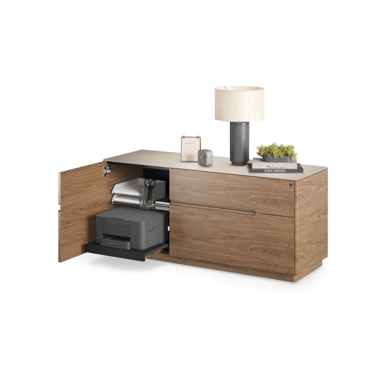 Luma 2 - Drawer File Cabinet, Walnut/Dune