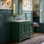 Meuble-lavabo autoportant 24 po avec lavabo en céramique, armoire en bois massif avec tablette réglable à 3 niveaux et portes à fermeture en douceur, 4 couleurs