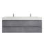 Ensemble de meuble-lavabo double mural 72 po Babajide-586463846