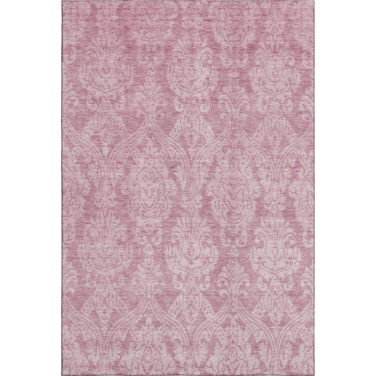 Premium Machine Washable Honig AMF1659 Damask Rug