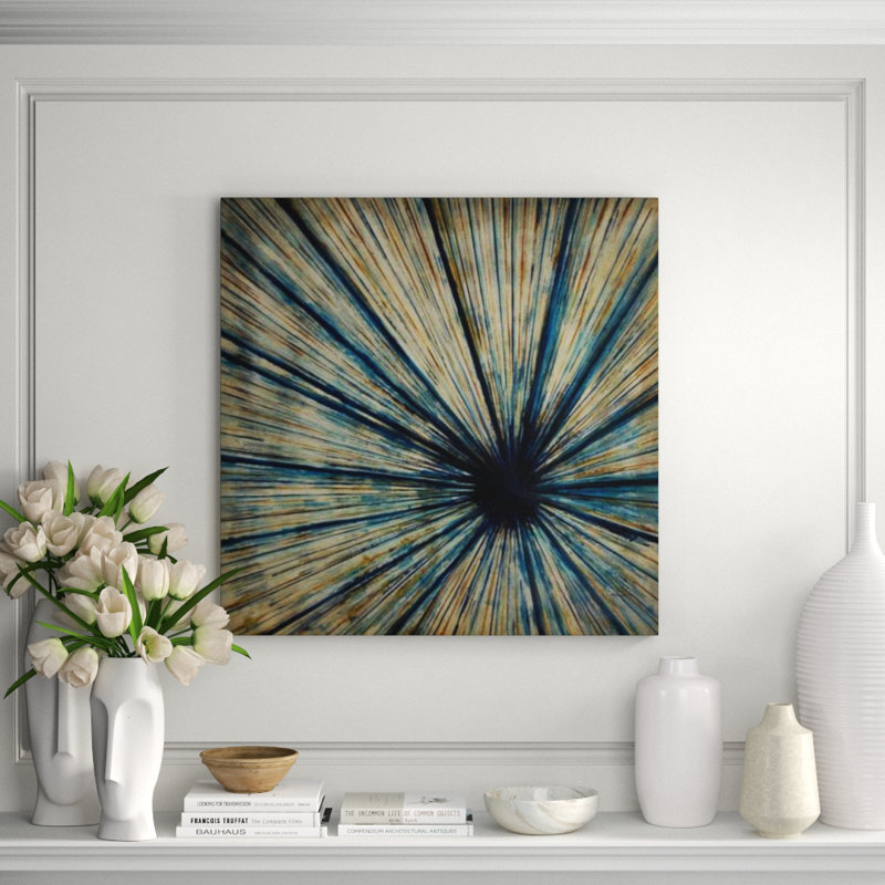 Blue Detail Print, Outdoor, 47" H x 47" W