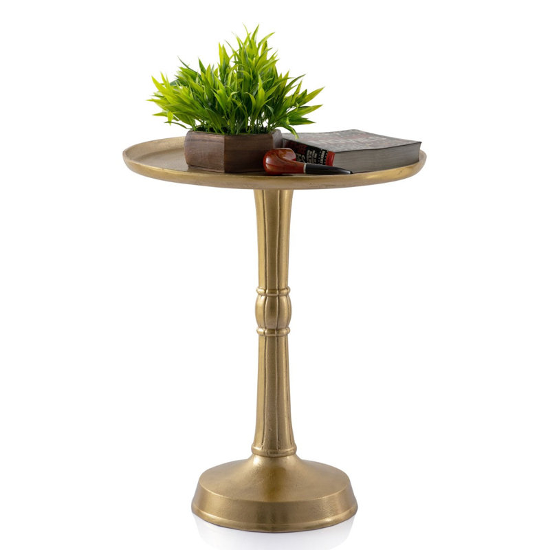 Evyl End Table, Gold