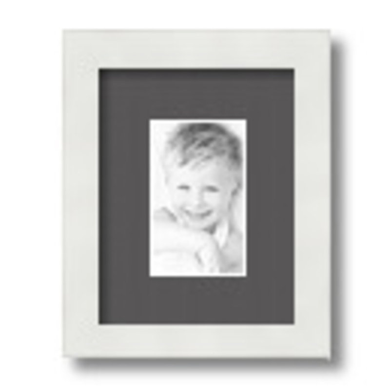 Matte Picture Frame with Mat, Charcoal