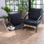 Chaises d'appoint Comfort, structure en similicuir en métal, salon industriel moderne