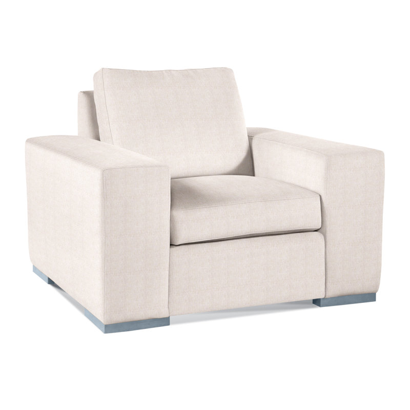 Memphis Armchair, White Sugar Performance; 0863-91, Honey