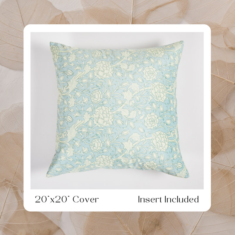 Coussin floral 22 po
