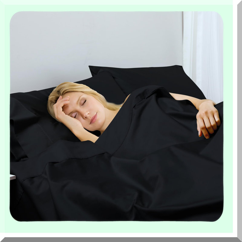 Luxury Cotton Stripe Flat Sheet - 600 Thread Count, Breathable & Wrinkle-Resistant Top Sheet - Bedding Essential - Single Piece