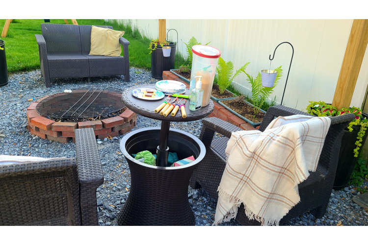 Bar Side Table with storage space