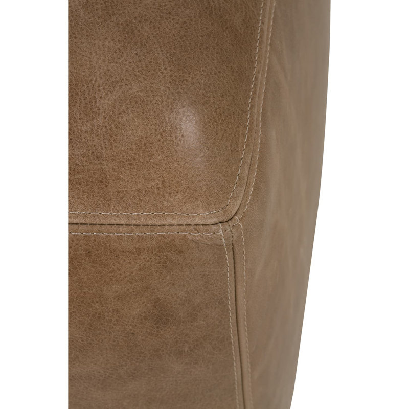 Nugget Leather Dena Ottoman