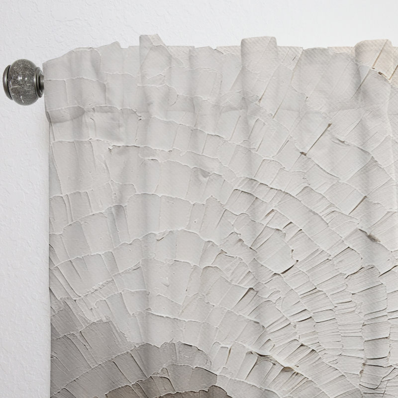 «Graceful Minimalisme», art discret beige - Rideau minimalisme - Velours obscurcissant - 1 panneau, L 52 po x L 108 po