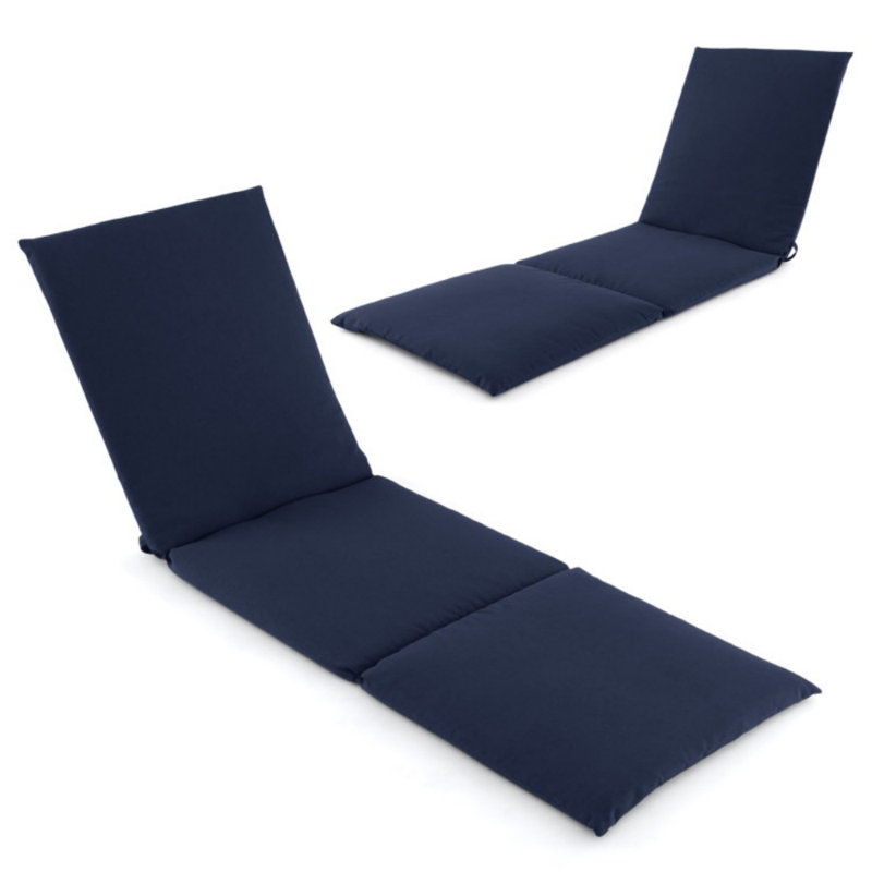 Coussin de chaise longue pour l'extérieur, Marine