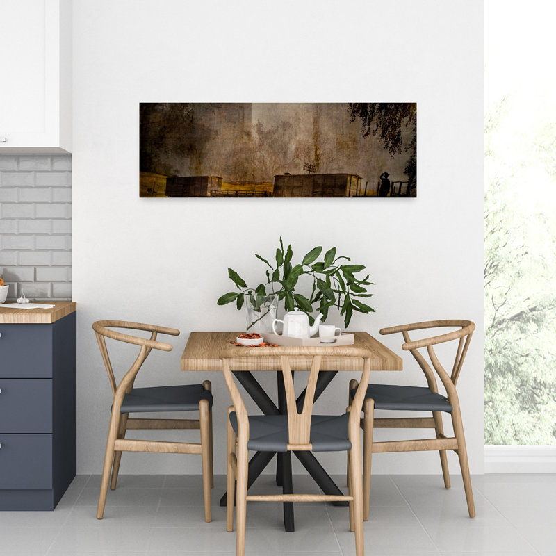 Forgotten Train Landscape by Rachel Pansky - Wrapped Canvas Panoramic Print, 91.44 cm H x 30.48 cm W