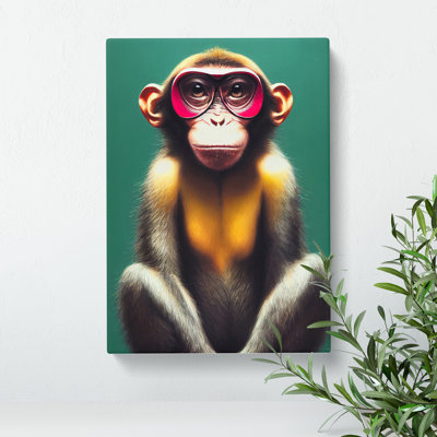 Young Monkey 94 - Wrapped Canvas