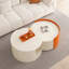 Table basse ronde, table d'appoint moderne avec plateau coulissant extensible, table à thé-1965774323