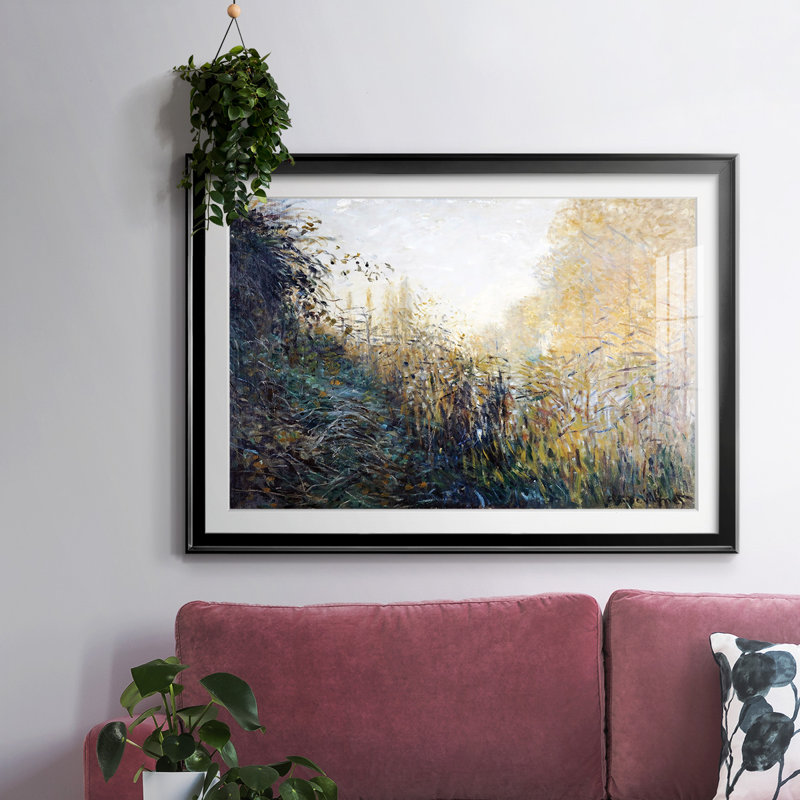 Les roseaux (étude), 1876, Noir, H 15 po x l 21 po x P 1,5 po