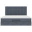 Upholstered Velvet Ottoman Bed with Mattress