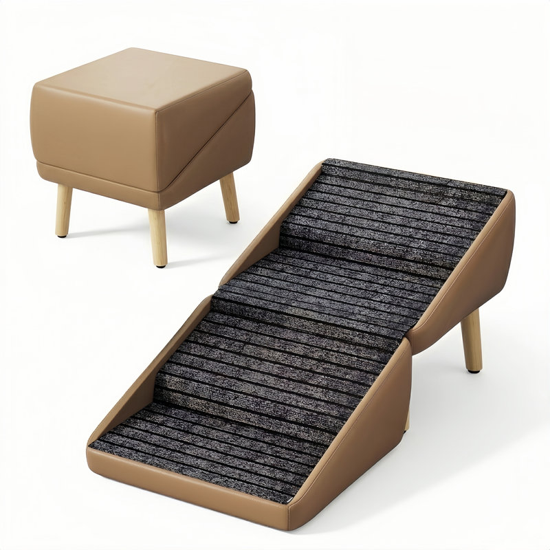 Foldable Dog Stairs With 4 Steps