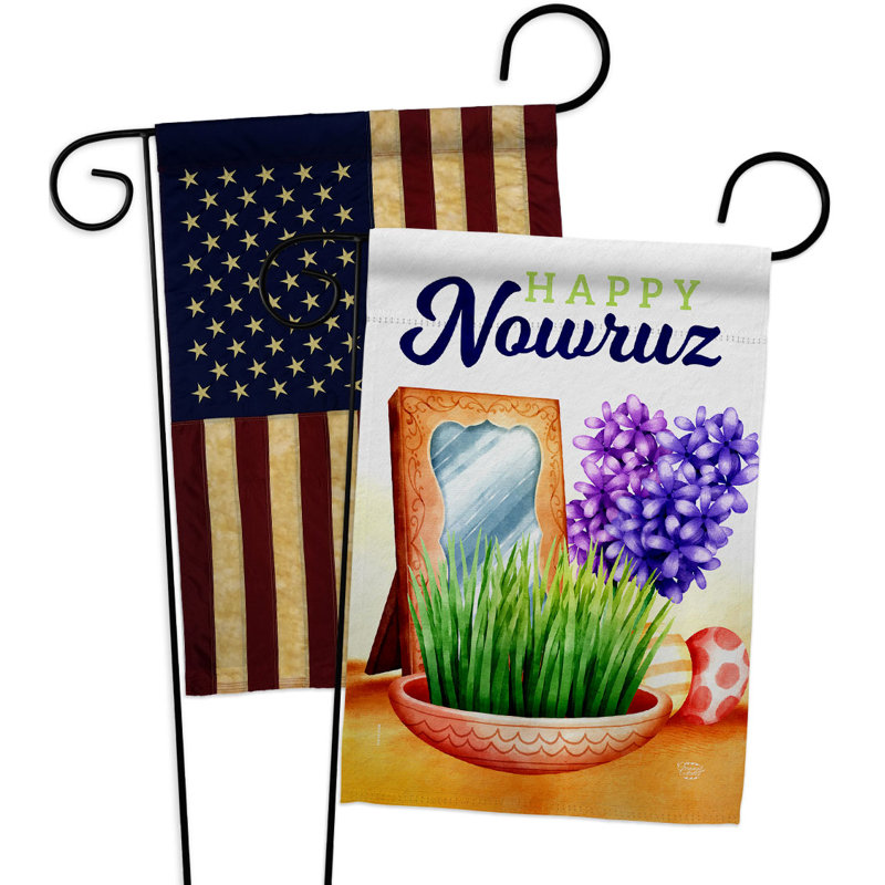 Double Sided 18.5 in. H x 13 in. W Polyester Garden flag