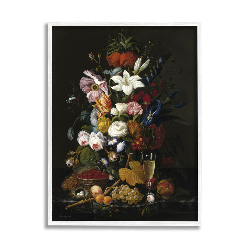 Art giclée encadré par gobelet traditionnel, H 20 po x l 16 po x P 1,5 po, Giclée encadrée blanc bord de mer