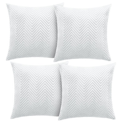 Aspire Homeware Embossed Square Velvet Cushion Cover