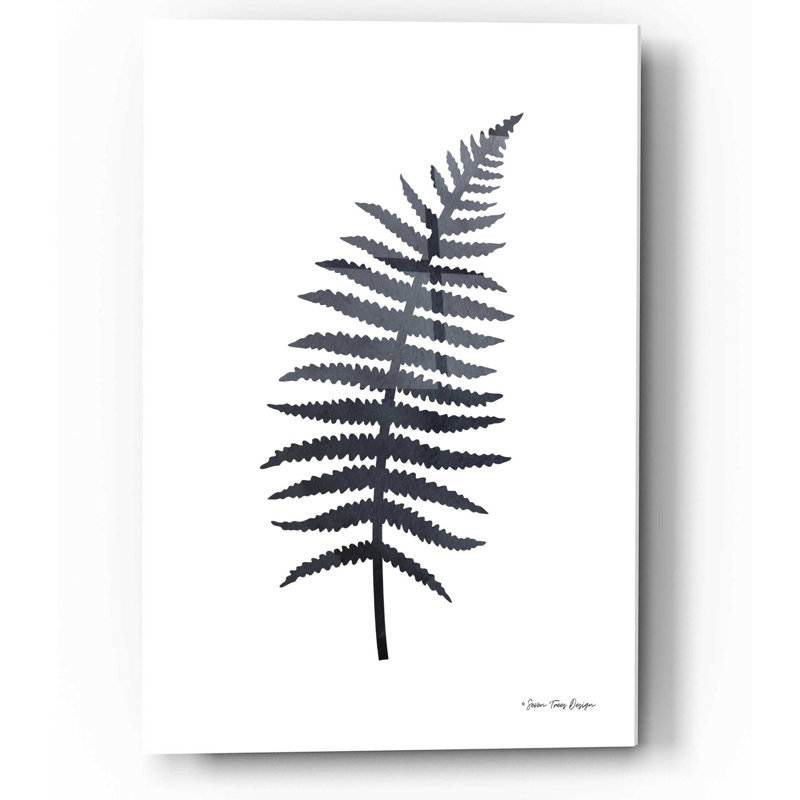 «Watercolor Black Plant I» par Seven Trees Design, H 16 po x l 12 po x P 0,13 po