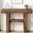 41.34" Farmhouse Console Table, 2-Tier Narrow Sofa Table with Storage Shelf for Hallway, Foyer, Living Room, Rustic Brown