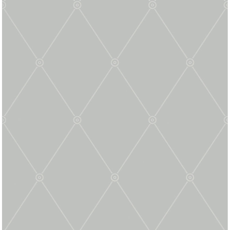 Anthology Large Georgian Rope Wallpaper Roll, Gray