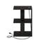 Table de bout avec rangement ouvert Ebern Designs Addae, table de bout avec port USB et port de charge de type C, espresso-1302389218