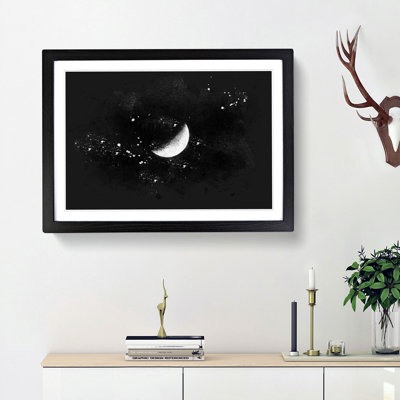 A Half Moon - Picture Frame Graphic Art Print