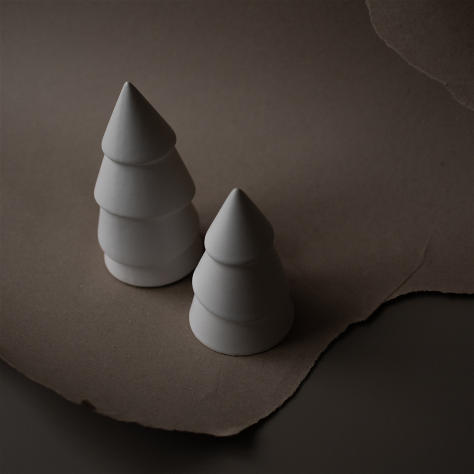 Ceramic Sculpture, 4.33'' H x 2.76'' W x 2.76'' D, White