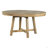 Round Extendable Dining Table with 16" Leaf Wood Kitchen Table