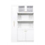 Armoire de garde-manger avec étagère de rangement multifonctionnelle à 4 portes Farmhouse-613716589-613716562