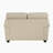 Neoga 62.5" Traditional Premium Leather Loveseat with Sophisticated Nailhead Trim, Classic Roll Arm Silhouette-282379339
