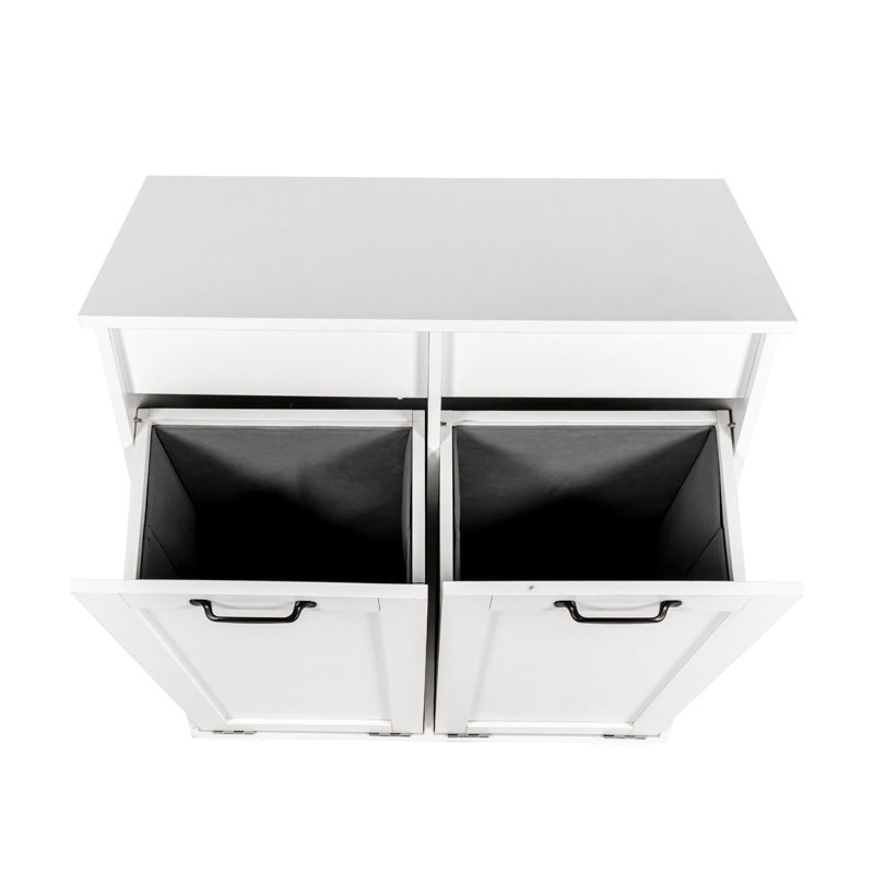 Laundry Cabinet ,With 2 Removable Liner Bags