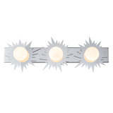 Soleil 3 Light Bath Bar Vanity In Gold And Zinc