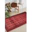 Tapis rouge en laine noué à la main de conception unique 3 pi 9 po x 6 pi 11 po Stanwell