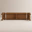 Banc de salle à manger en bois massif Addisin avec coussin en lin amovible-82527771-79672748