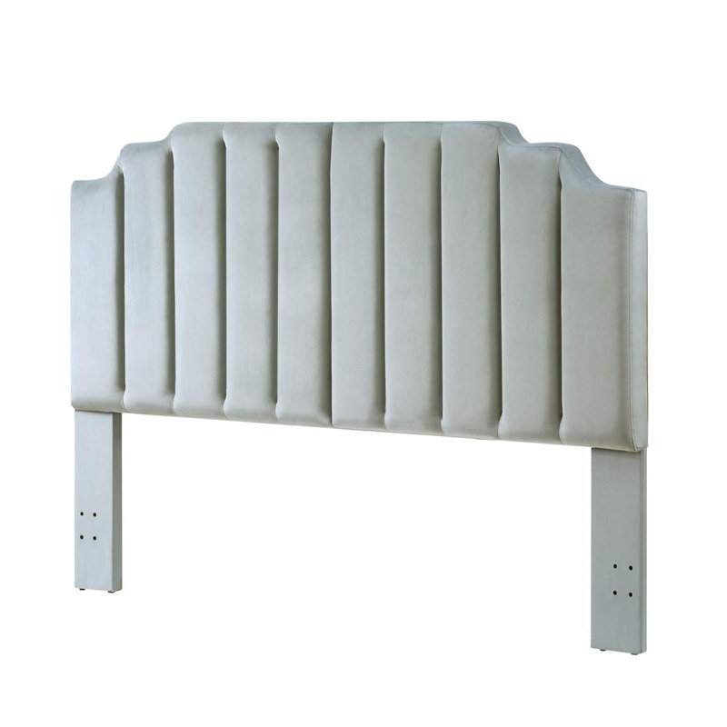 Tête de lit tapissier Gabbrielle, Très grand, gris