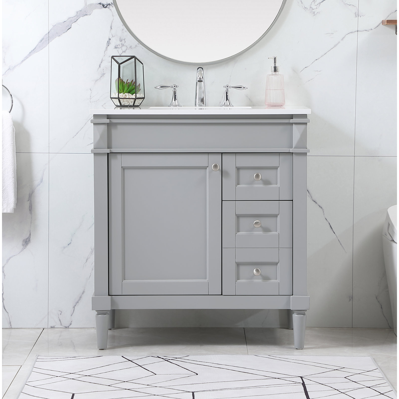 Readington 32'' Single Bathroom Vanity, Gray