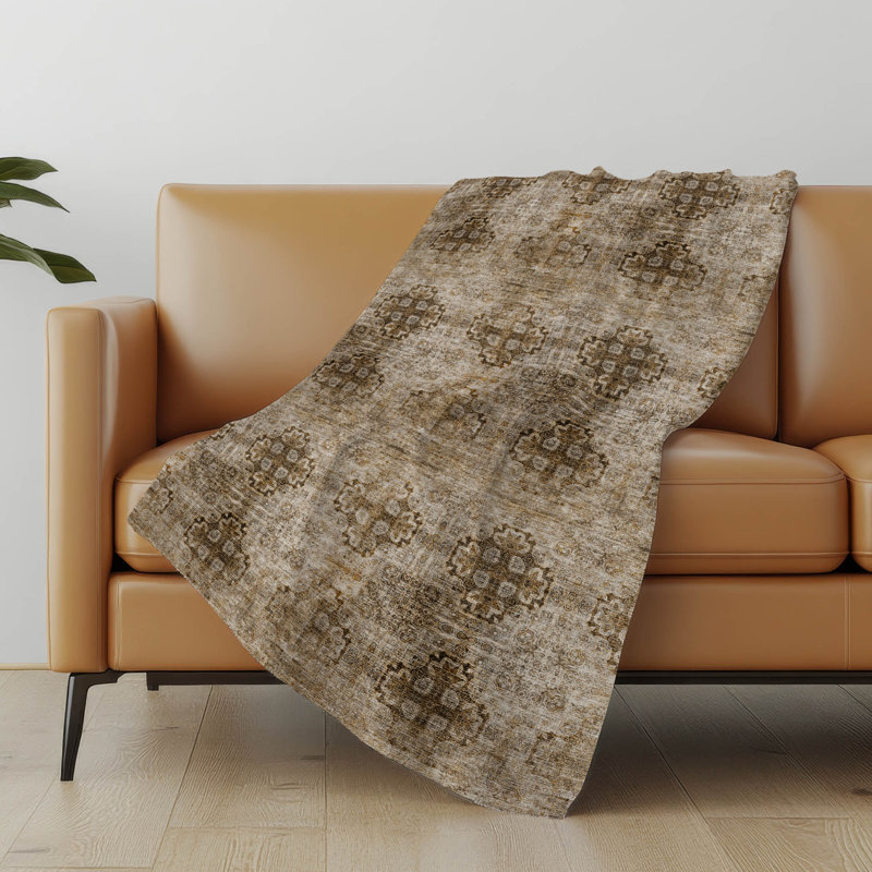 Jeté en sherpa Addison, Taupe