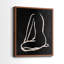 Figurine en noir II - reproduction encadrée de qualité supérieure - prête à être accrochée - aucun clou requis - aucun clou requis-780401978-780402116
