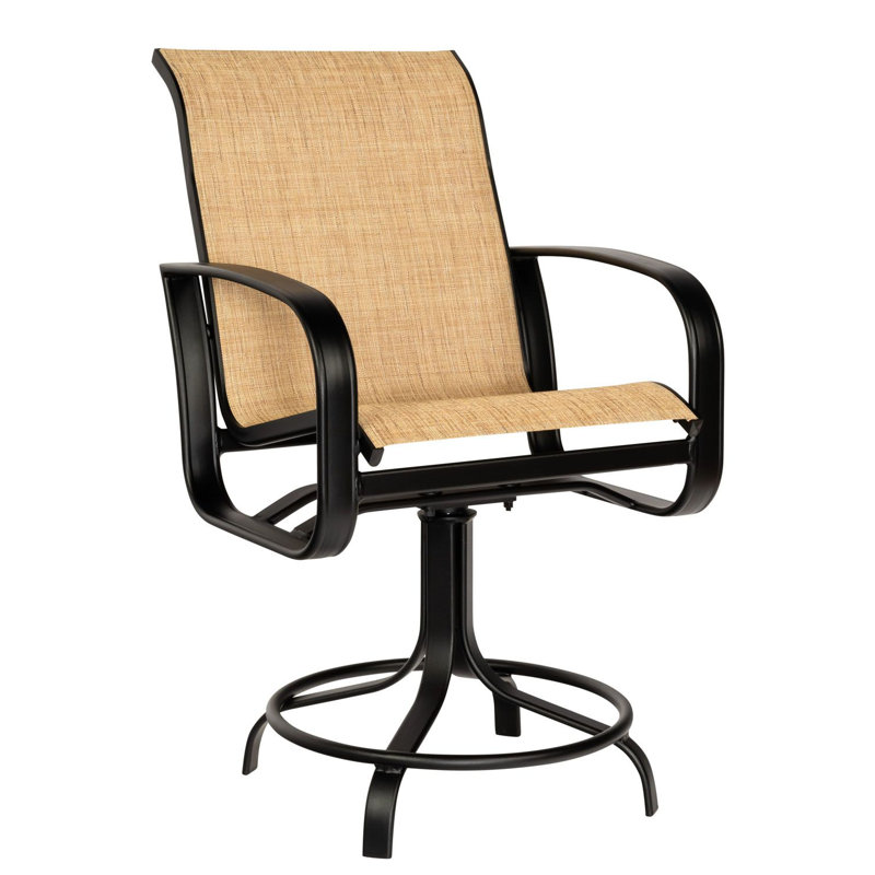 Tabouret de comptoir pivotant Sling, Porcelaine, Graphite