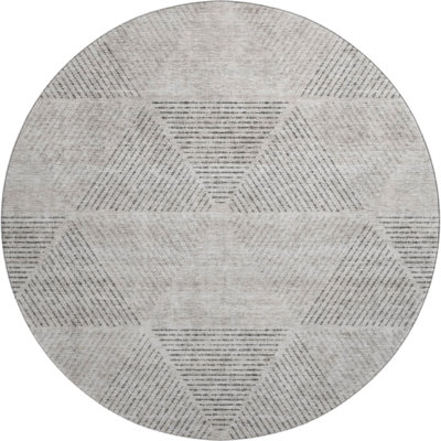 Premium Machine Washable Prisco Taupe Rug