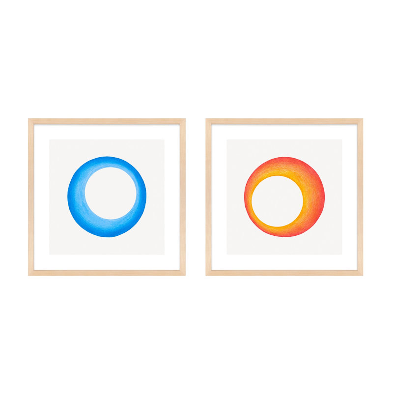 Torus Print by Katy Montica, 36" H x 36" W x 1.25" D , Brown